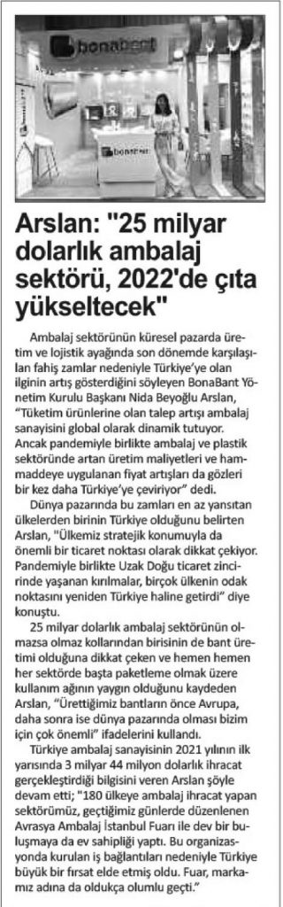 istanbul gazetesi roportaji Basında Biz